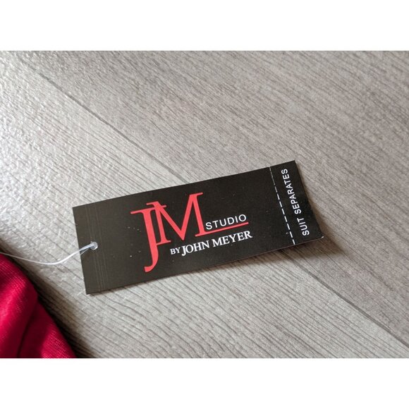 Red Sleeveless Long Dress With Side Knot Detail & Gold Accent By JM Studio Size - Picture 8 of 10